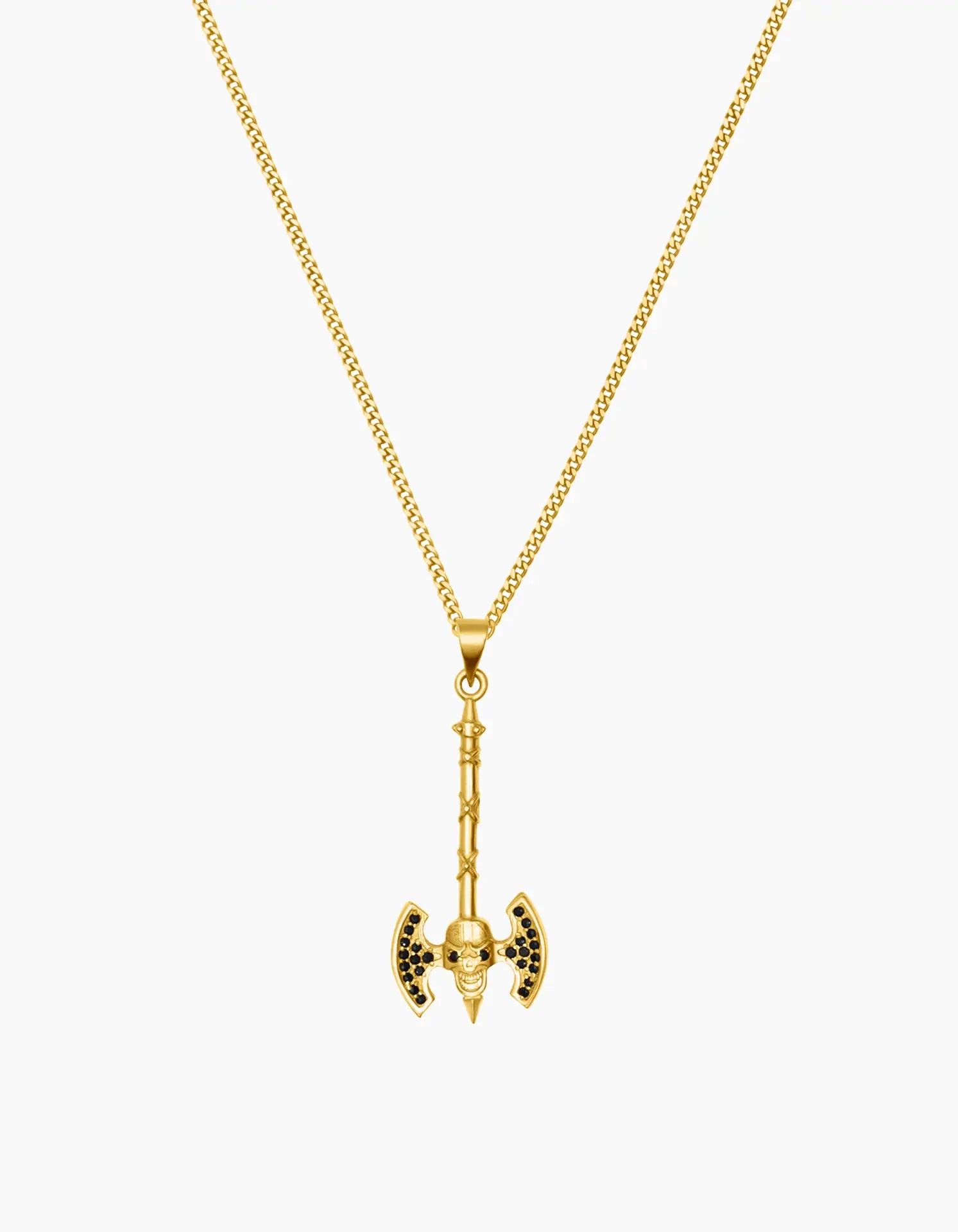 Gold-Plated Axe Necklace