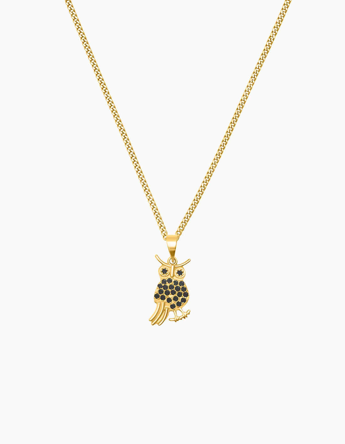 Gold-Plated Owl Necklace