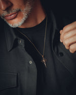 Load image into Gallery viewer, Skull compass gold plated