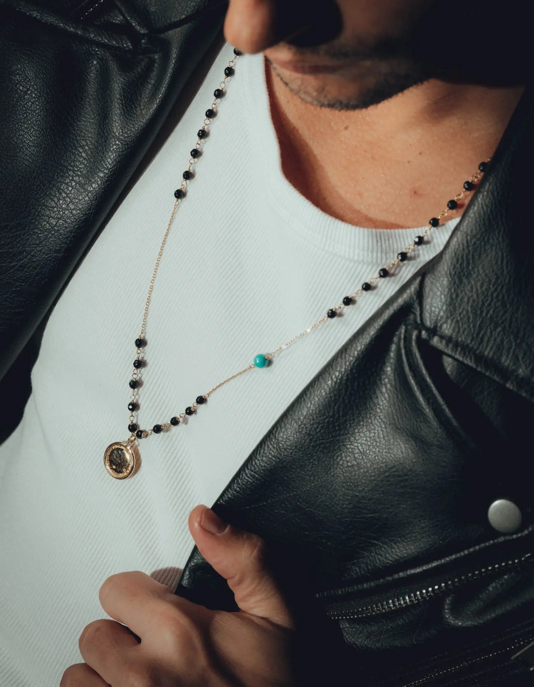Black Stone Necklace