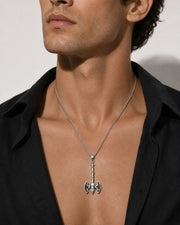 Silver Hammer Necklace ZJ jewellery  Silver Hammer Necklace