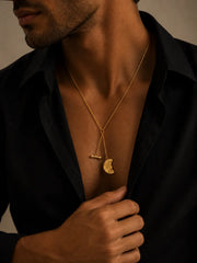 Gold Plated Roman Necklace ZJ jewellery  Gold Plated Roman Necklace